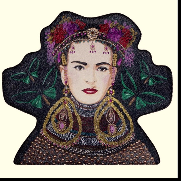 Ashley Longshore Handbags - Frida Kahlo Artist Inspired Clutch